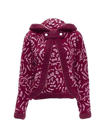 Chanel Chanel Camellia CC wool boucle trim cardigan jacket (view 1)