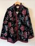 Sézane 100% Polyester 100% Viscose Floral Black Pink Jacket Size 8 - photo 10