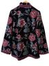 Sézane 100% Polyester 100% Viscose Floral Black Pink Jacket Size 8 - photo 2