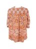 BCBGMAXAZRIA 100% Polyester Paisley Orange Pink 3/4 Sleeve Blouse Size L - photo 2