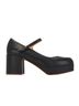 Intentionally Blank 100% Leather Solid Black Heels Size EU 39 - photo 1