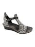 Naot 100% Leather Snake Print Gray Black White Sandals Size EU 37 - photo 1