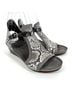 Naot 100% Leather Snake Print Gray Black White Sandals Size EU 37 - photo 9