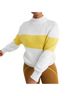 Aerie Stripes Gray Yellow Pullover Sweater Size L - photo 1