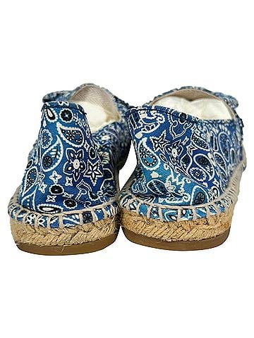 Charlotte Olympia Charlotte Olympia Bandana Espadrille Flats in Blue Canvas (view 2)