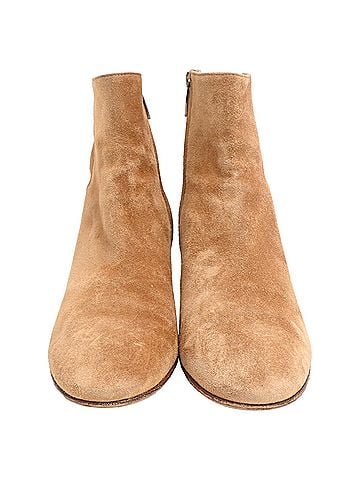 Gianvito Rossi Gianvito Rossi Joelle Ankle Boots in Brown Suede (view 2)