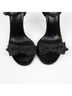 Gucci 100% Satin Black Bow Strap Sandal Heel Size Size EU 36 1/2 - photo 5