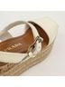 Prada 100% Leather White Ankle Strap Espadrille Sandals Size EU 36 - photo 9