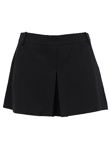 Tom Ford  Tom Ford Pleated Skort in Black Wool (view 1)