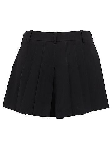 Tom Ford  Tom Ford Pleated Skort in Black Wool (view 2)