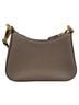 Prada 100% Leather Tan Prada Logo-Strap Shoulder Bag in Grey Leather One size - photo 4