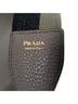 Prada 100% Leather Tan Prada Logo-Strap Shoulder Bag in Grey Leather One size - photo 7