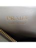 Prada 100% Leather Tan Prada Logo-Strap Shoulder Bag in Grey Leather One size - photo 8