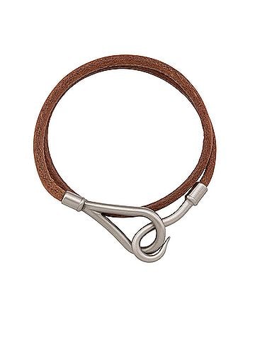 Hermès Hermes Leather Jumbo Hook Double Tour Bracelet (view 2)