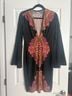 Venus Floral Black Multi Color Cocktail Dress Size S - photo 3