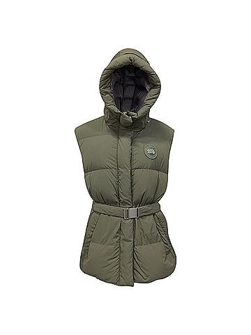 Canada Goose Canada Goose Rayla Belted Vest in Green Polyamide (view 1)