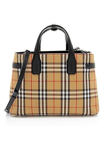 Burberry Burberry Vintage Check Banner Medium Tote (view 1)