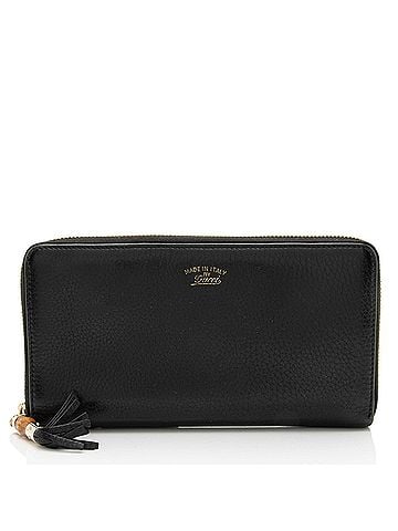 Gucci Gucci Leather Bamboo Zip Around Travel Wallet (view 1)