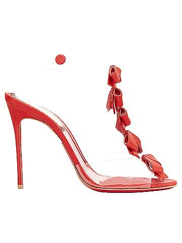 Christian Louboutin Christian Louboutin 20th Anniversary Bow Bow 100 Pvc red grosgrain heels EU38.5 (view 2)