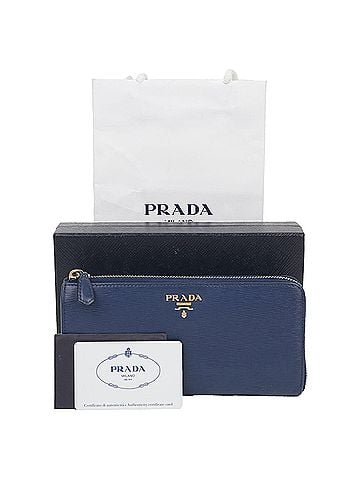 Prada Metal Logo Long Wallet (view 1)