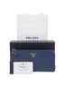Prada 100% Leather Blue Metal Logo Long Wallet One size - photo 1