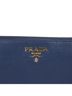 Prada 100% Leather Blue Metal Logo Long Wallet One size - photo 4