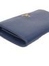 Prada 100% Leather Blue Metal Logo Long Wallet One size - photo 6