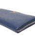 Prada 100% Leather Blue Metal Logo Long Wallet One size - photo 7