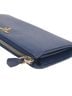 Prada 100% Leather Blue Metal Logo Long Wallet One size - photo 9