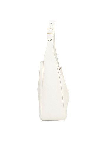Saint Laurent SAINT LAURENT 2024 Le 5 a 7 off white calfskin YSL logo Large hobo tote bag (view 2)