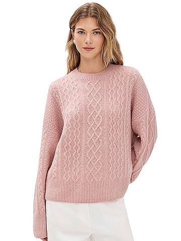Favorite Daughter The Oversized Cable Sweater Wool Pullover Sweater (view 1)