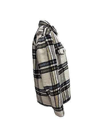Isabel Marant Isabel Marant Etoile Ervey Checked Padded Flannel Jacket in Multicolor Wool (view 2)