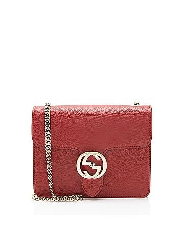 Gucci Gucci Grained Calfskin Interlocking G Small Shoulder Bag (view 1)