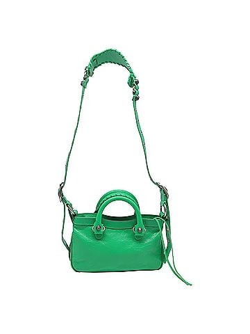 Balenciaga Balenciaga Small Neo Cagole Tote in Green Leather  (view 2)