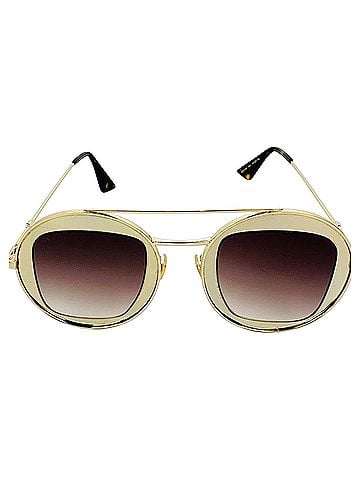 Gucci Gucci Round Frame Sylvie Web Sunglasses GG0105S (view 1)