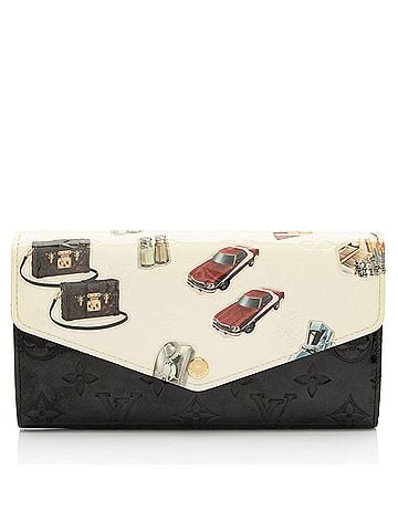 Louis Vuitton Louis Vuitton Limited Edition Monogram Vernis Stickers Sarah Wallet (view 1)