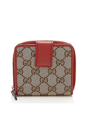 Gucci Gucci GG Canvas Zip Around Compact Wallet (view 1)