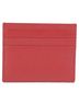 Prada 100% Leather Red Triangular Logo Card Holder One size - photo 2