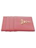 Prada 100% Leather Red Triangular Logo Card Holder One size - photo 5