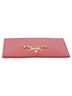 Prada 100% Leather Red Triangular Logo Card Holder One size - photo 8