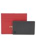 Prada 100% Leather Red Triangular Logo Card Holder One size - photo 7