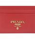 Prada 100% Leather Red Triangle Logo Card Holder One size - photo 4