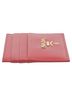 Prada 100% Leather Red Triangle Logo Card Holder One size - photo 5