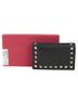 Mario Valentino 100% Leather Black Rockstud Compact Wallet One size - photo 1