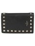 Mario Valentino 100% Leather Black Rockstud Compact Wallet One size - photo 4