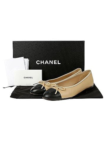 Chanel Two-tone Flat Shoes (view 1)