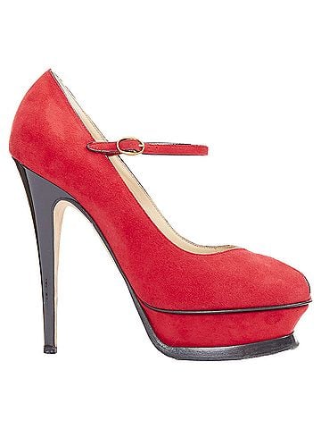 Saint Laurent Yves Saint Laurent Rive Gauche Tribute Maryjane suede tulip peep platform EU36.5 (view 2)