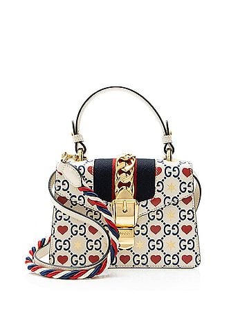 Gucci Gucci Leather Valentines Sylvie Mini Top Handle (view 1)