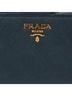 Prada 100% Leather Blue Metal Logo Wallet One size - photo 4