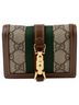 Gucci 100% Canvas Brown Jackie Card Case Wallet One size - photo 1